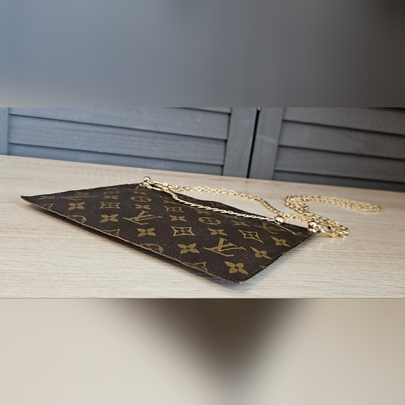 Authentic LOUIS VUITTON Monogram Accessory Pouch  Randonnee Crossbody - Picture 5 of 10